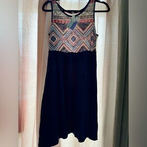 Pick 2 for $15 New with tags. Boho summer navy blue dress. Ladies small.